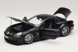 Mercedes SL65 AMG R230 Black Series Matt Black Minichamps 1:18 100038121 Diecast - image 2 of 8
