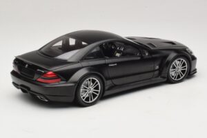 Mercedes SL65 AMG R230 Black Series Matt Black Minichamps 1:18 100038121 Diecast - image 3 of 8