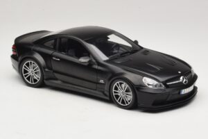 Mercedes SL65 AMG R230 Black Series Matt Black Minichamps 1:18 100038121 Diecast - image 6 of 8