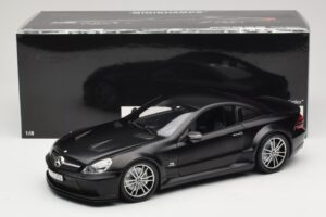 Mercedes SL65 AMG R230 Black Series Matt Black Minichamps 1:18 100038121 Diecast - image 8 of 8