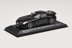 Mercedes SLS AMG C197 Black Series Black Metallic Minichamps 1:43 437033020 Diecast - image 2 of 4