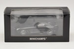 Mercedes SLS AMG C197 Black Series Black Metallic Minichamps 1:43 437033020 Diecast - image 4 of 4