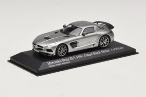 Mercedes SLS AMG C197 Black Series Grey Metallic Minichamps 1:43 437033024 Diecast - image 2 of 4