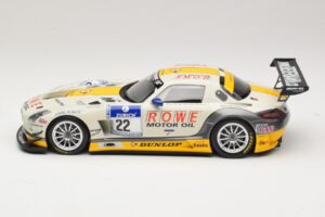 Mercedes SLS AMG GT3 #22 Graf / Jager Rowe Racing 24 Hours of Nurburgring 2013 Minichamps 1:18 151133122 Diecast - image 3 of 6