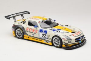 Mercedes SLS AMG GT3 #22 Graf / Jager Rowe Racing 24 Hours of Nurburgring 2013 Minichamps 1:18 151133122 Diecast - image 4 of 6