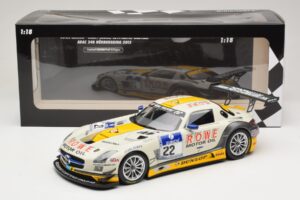 Mercedes SLS AMG GT3 #22 Graf / Jager Rowe Racing 24 Hours of Nurburgring 2013 Minichamps 1:18 151133122 Diecast - image 6 of 6