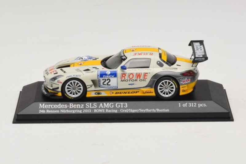 Mercedes SLS AMG GT3 #22 Rowe Racing Graf / Jager Nurburgring 24 Hours 2013 Minichamps 1:43 410133222 Diecast