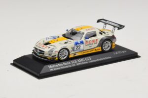 Mercedes SLS AMG GT3 #22 Rowe Racing Graf / Jager Nurburgring 24 Hours 2013 Minichamps 1:43 410133222 Diecast - image 2 of 4