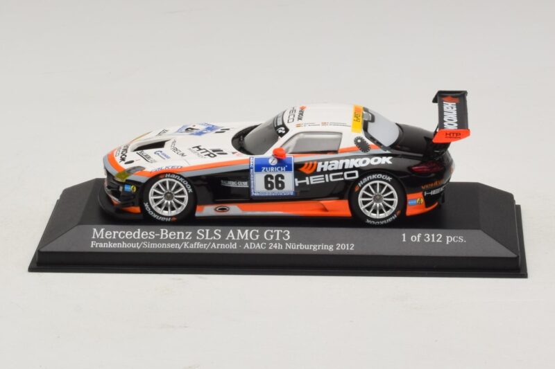 Mercedes SLS AMG GT3 #66 Hankook C. Frankenhout / Simonsen 24 Hours of Nurburgring 2012 Minichamps 1:43 437123266 Diecast