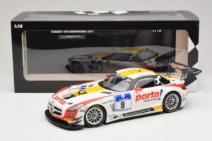 Mercedes SLS AMG GT3 #9 B. Schneider / J. Bleekemolen Black Falcon 24 Hours of Nurburgring Winner 2013 Minichamps 1:18 151133 - image 6 of 6