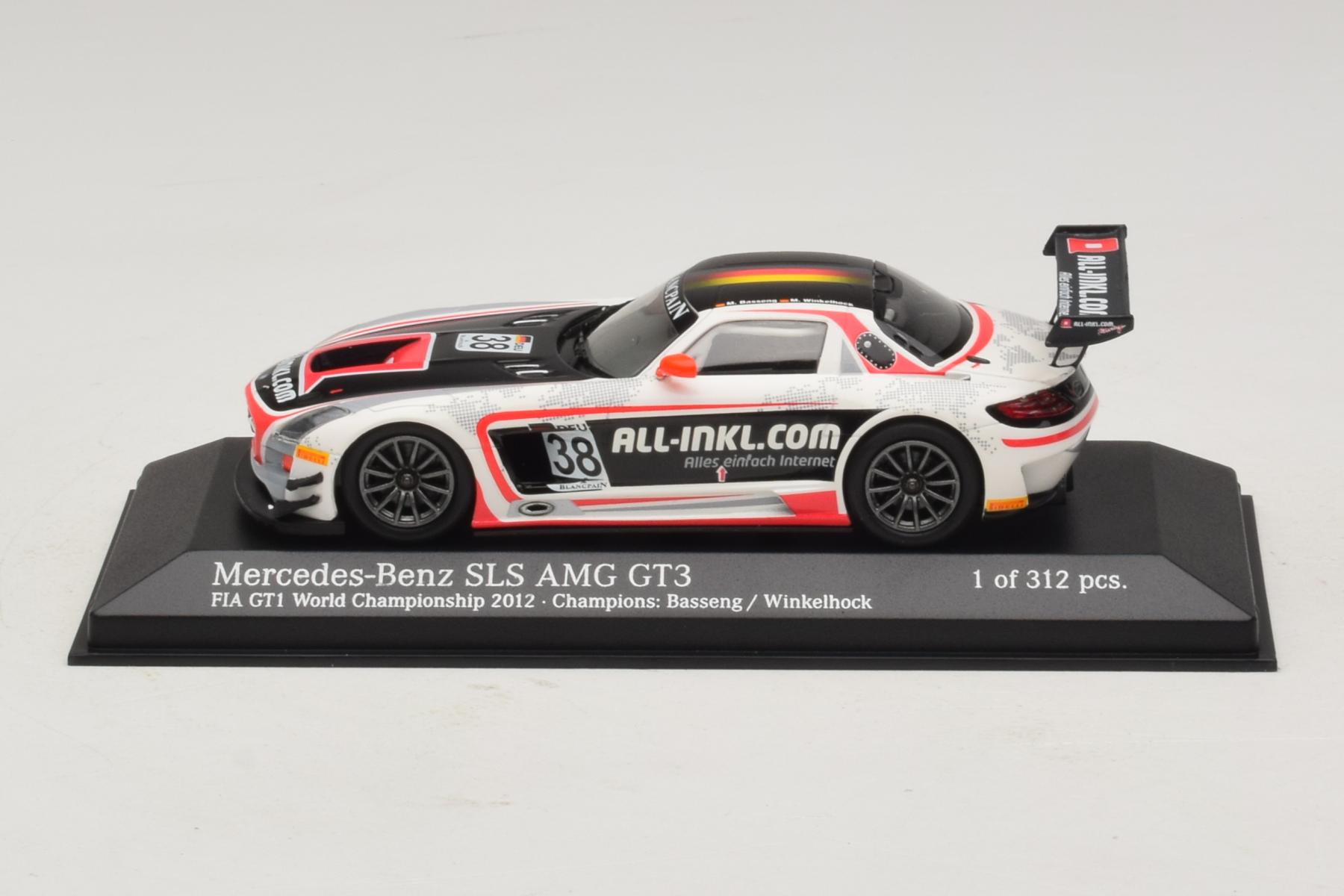 Minichamps Mercedes SLS AMG GT3 1:43 2012 GT1 Champion