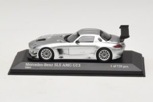 Mercedes SLS AMG GT3 Silver Minichamps 1:43 410113202 Diecast