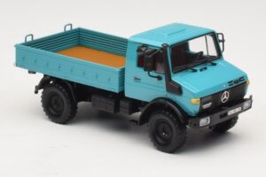Mercedes Unimog 1300 L Flatbed Truck Blue Minichamps 1:43 439033020 Diecast - image 4 of 6