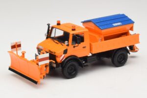 Mercedes Unimog 1300 L Snowplow Orange Minichamps 1:43 439033060 Diecast
