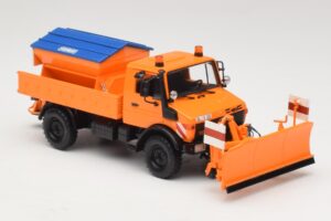 Mercedes Unimog 1300 L Snowplow Orange Minichamps 1:43 439033060 Diecast - image 4 of 6