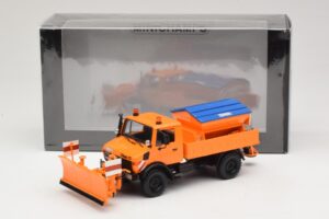 Mercedes Unimog 1300 L Snowplow Orange Minichamps 1:43 439033060 Diecast - image 6 of 6