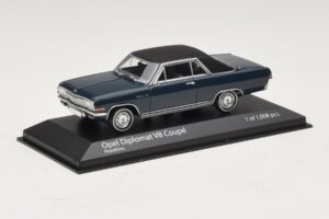 Opel Diplomat A V8 Coupe Dark Blue Minichamps 1:43 400048021 Diecast - image 2 of 4