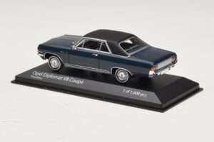 Opel Diplomat A V8 Coupe Dark Blue Minichamps 1:43 400048021 Diecast - image 3 of 4