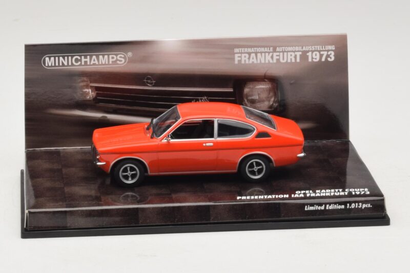 Opel Kadett C Coupe Presentation IAA Frankfurt Red Minichamps 1:43 436045620 Diecast