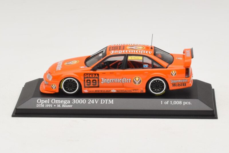 Opel Omega 3000 24V #99 Jägermeister M. Reuter DTM 1991 Minichamps 1:43 400914499 Diecast