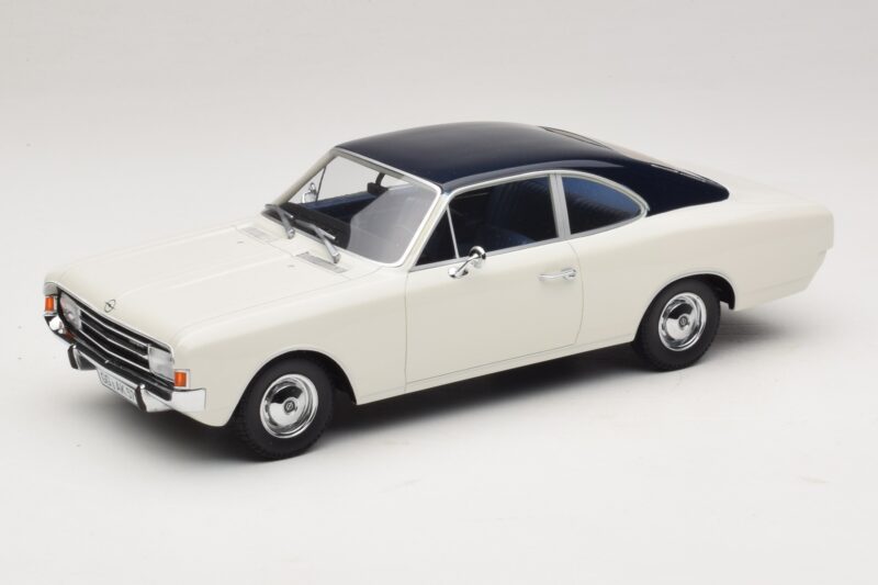 Opel Rekord C Coupe White Blue Minichamps 1:18 Opel Rekord C Coupe White Blue Minichamps 1:18 107047021 Resin