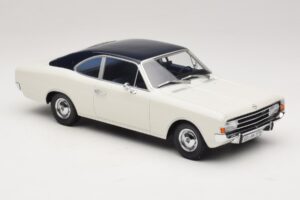 Opel Rekord C Coupe White Blue Minichamps 1:18 107047021 Resin - image 4 of 6