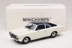 Opel Rekord C Coupe White Blue Minichamps 1:18 107047021 Resin - image 6 of 6