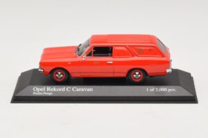 Opel Rekord Caravan Norwegian Post Minichamps 1:43 433046195 Diecast