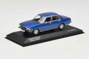 Opel Rekord D Blue Metallic Minichamps 1:43 400044002 Diecast - image 2 of 4