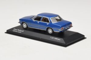 Opel Rekord D Blue Metallic Minichamps 1:43 400044002 Diecast - image 3 of 4