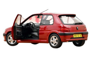 Peugeot 106 S16 Lucifer Red Norev 1:18 184921 Diecast - image 2 of 3