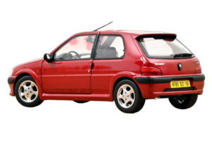 Peugeot 106 S16 Lucifer Red Norev 1:18 184921 Diecast - image 3 of 3