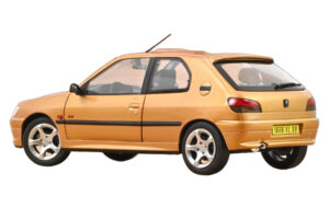 Peugeot 306 S16 Blaze Yellow Norev 1:18 184940 Diecast - image 3 of 3