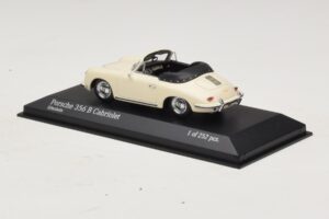 Porsche 356 B Cabriolet Ivory White Minichamps 1:43 400064332 Diecast - image 3 of 4