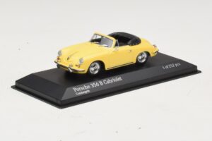 Porsche 356 B Cabriolet Yellow Minichamps 1:43 400064334 Diecast - image 2 of 4
