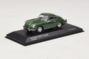 Porsche 356C Dark Green Minichamps 1:43 430062329 Diecast - image 2 of 4