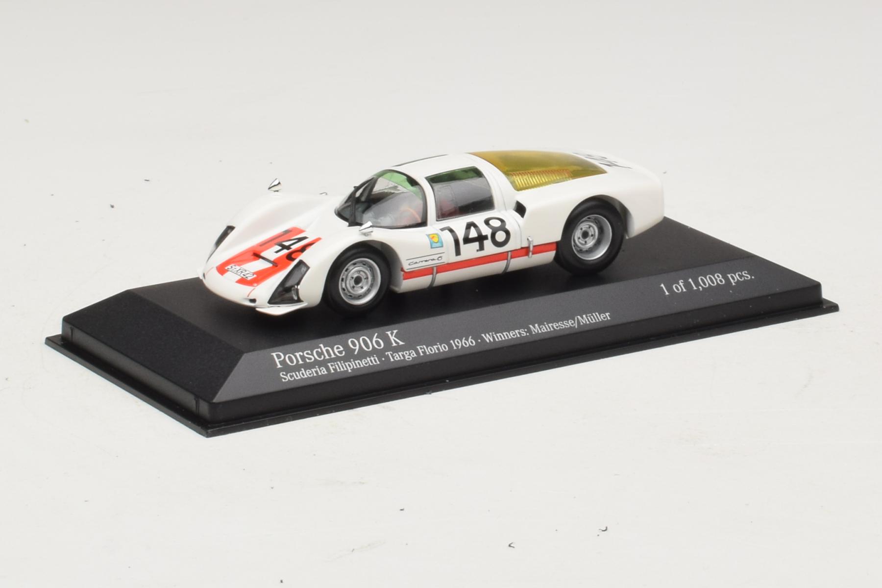 ミニカー MINICHAMPS Porsche 906 Targa Florio 1966 Minichamps Porsche 906 1:43 Targa Florio 1966 Winner