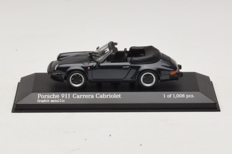 Porsche 911 930 Carrera Cabriolet Grey Metallic Minichamps 1:43 430062037 Diecast