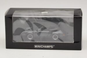 Porsche 911 930 Carrera Cabriolet Grey Metallic Minichamps 1:43 430062037 Diecast - image 4 of 4