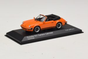 Porsche 911 930 Carrera Cabriolet Orange Minichamps 1:43 430062038 Diecast - image 2 of 4