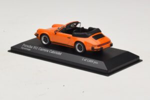 Porsche 911 930 Carrera Cabriolet Orange Minichamps 1:43 430062038 Diecast - image 3 of 4