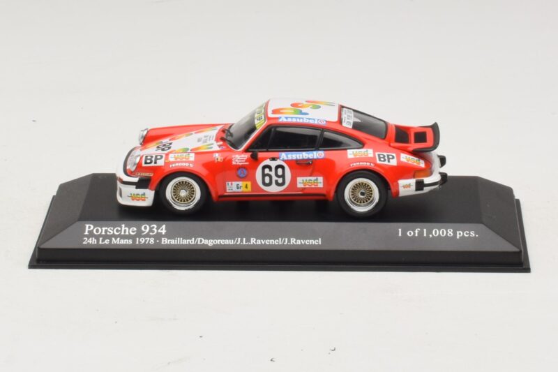 Porsche 911 934 #69 Braillard / Dagoreau 24 Hours of Le Mans 1978 Minichamps 1:43 400786469 Diecast