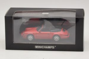 Porsche 911 964 Carrera 2 Cabriolet Red Minichamps 1:43 430067330 Diecast - image 4 of 4