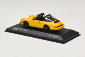 Porsche 911 964 Targa Yellow Minichamps 1:43 400061367 Diecast - image 3 of 4