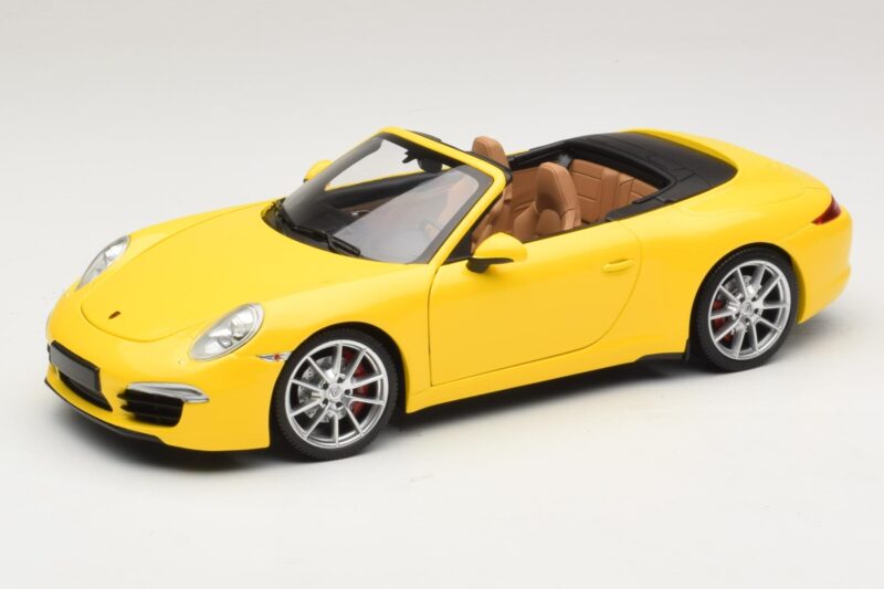 Porsche 911 991 Carrera S Cabriolet Yellow Minichamps 1:18 Porsche 911 991 Carrera S Cabriolet Yellow Minichamps 1:18 100061031 Diecast