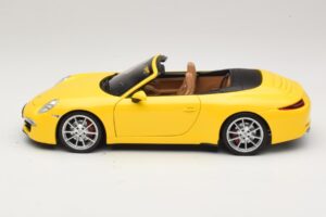 Porsche 911 991 Carrera S Cabriolet Yellow Minichamps 1:18 100061031 Diecast - image 4 of 8