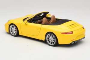 Porsche 911 991 Carrera S Cabriolet Yellow Minichamps 1:18 100061031 Diecast - image 7 of 8