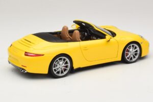 Porsche 911 991 Carrera S Cabriolet Yellow Minichamps 1:18 100061031 Diecast - image 3 of 8