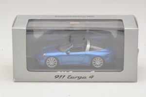 Porsche 911 991 Targa Blue Metallic Minichamps 1:43 WAP0200350E Diecast - image 4 of 4