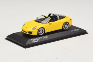 Porsche 911 991 Targa Yellow Minichamps 1:43 410062441 Diecast - image 2 of 4